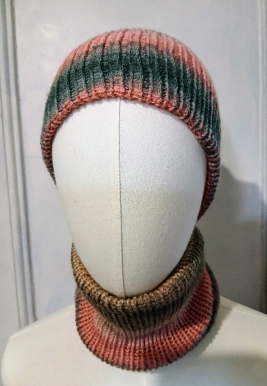 Ensemble Bonnet & Col Douceur Dégradée